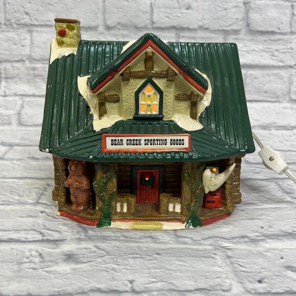 Vintage Santas Best Christmas in the Rockies Bear Creek Sporting Goods Village - Picture 2 of 7